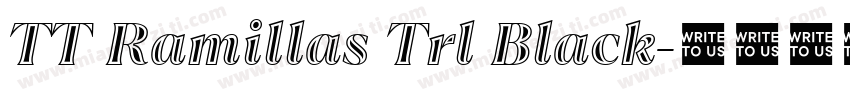 TT Ramillas Trl Black字体转换